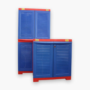 Colorful Multi-Purpose Plastic Storage Cabinet Set