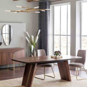 Modern Solid Wood Dining Table 6 Seater
